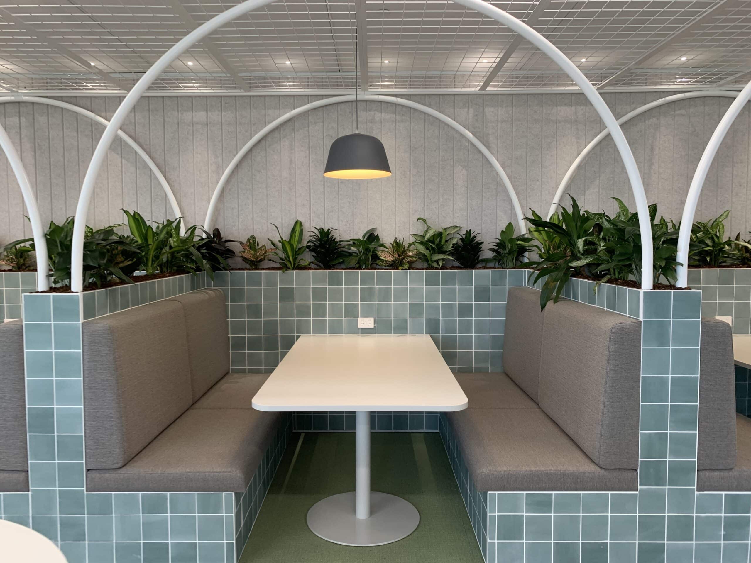 An example of using plants and joinery for a stunning effect.