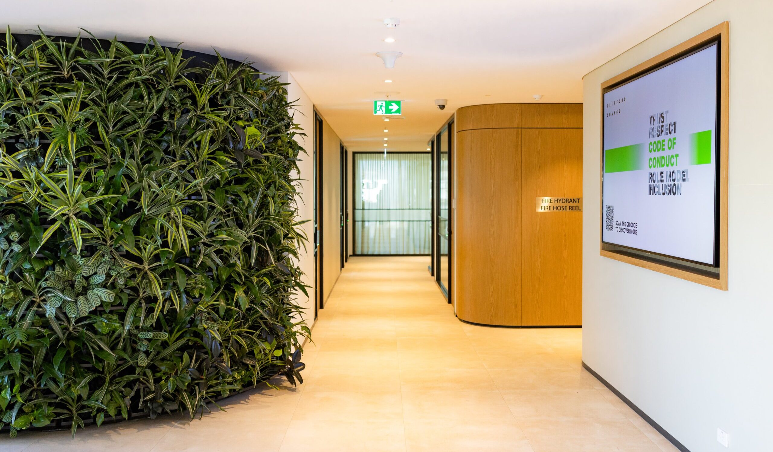  Green Wall at Clifford Chance Offices 