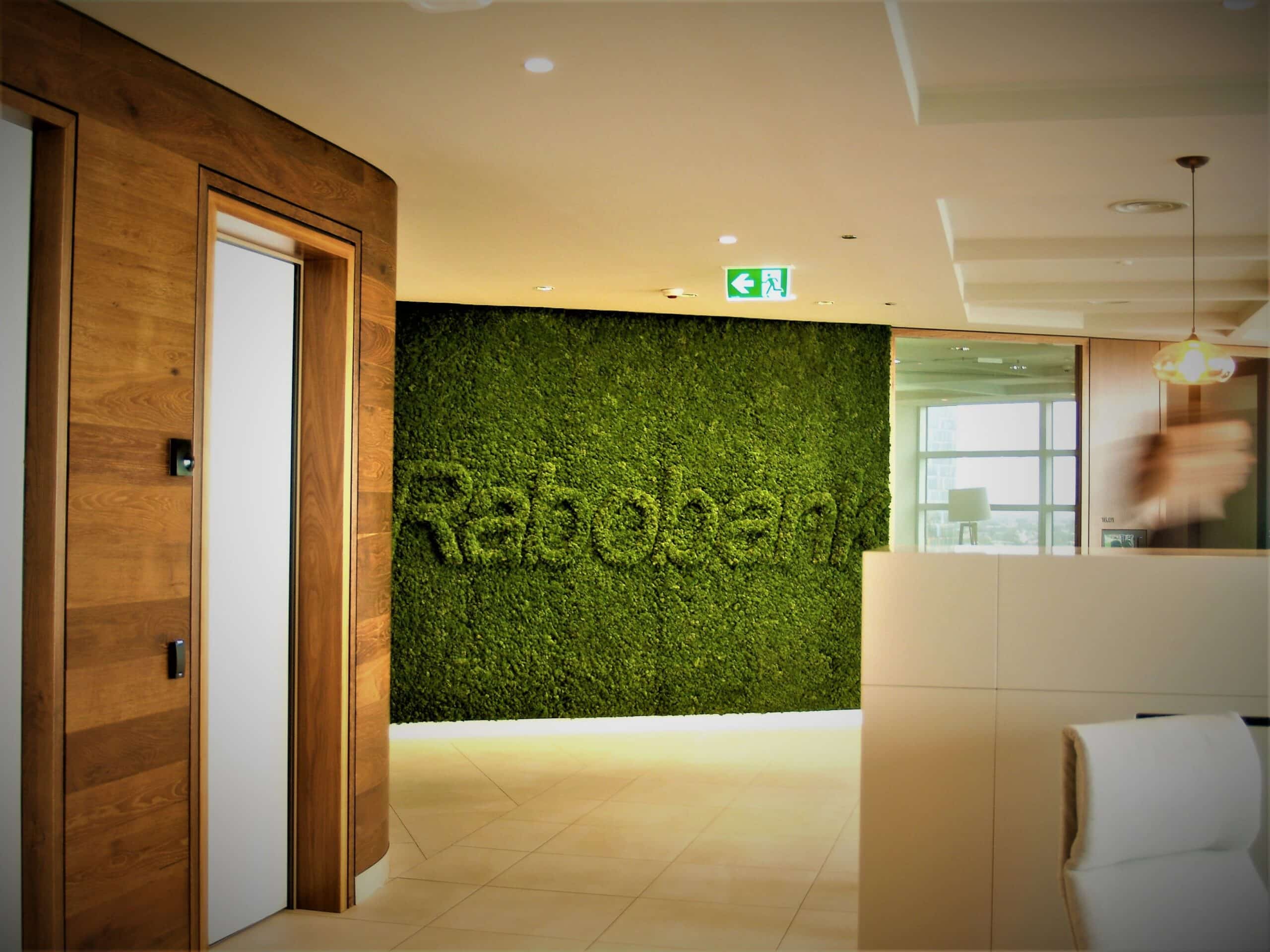Moss Wall at Rabobank Offices
