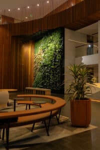 This Green Wall installation required automated irrigation and fertigation system